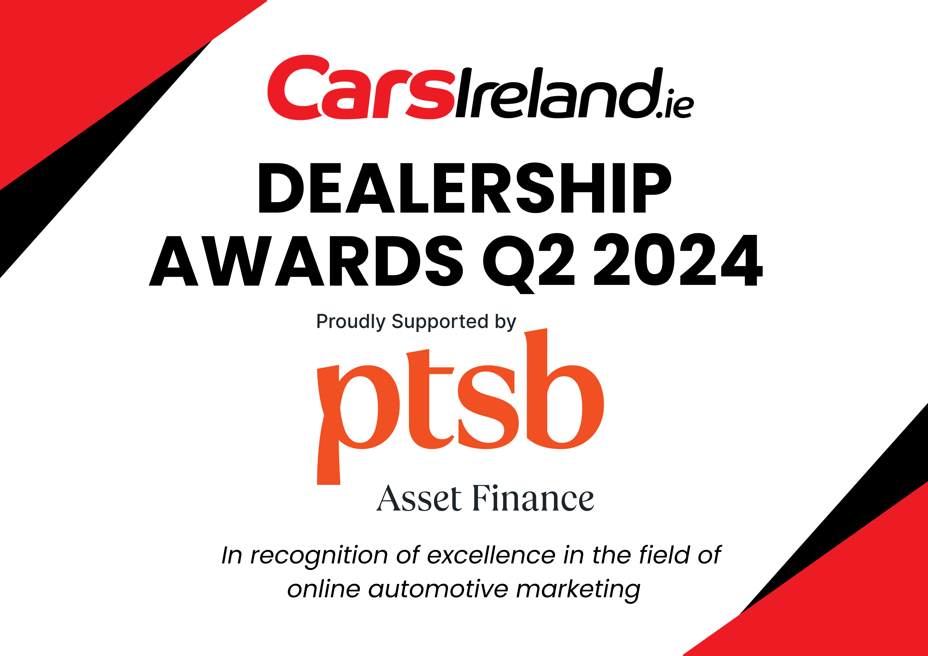 Carsireland Dealer Award Winners Q2 2024