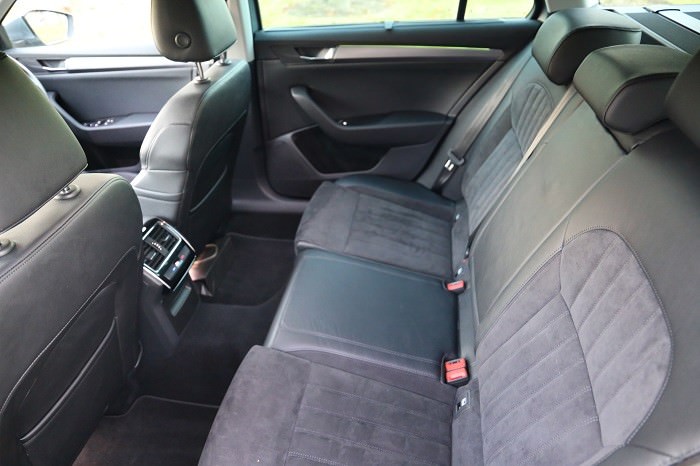 Skoda Superb Estate rear passenger room