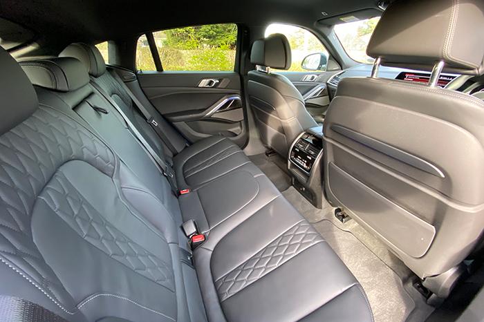 BMW X6 rear seats