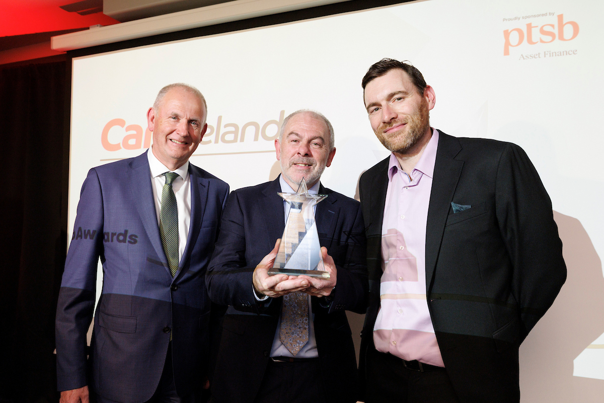 Tom Palmer Monaghans Galway Industry Superstar CarsIreland Dealership Awards 2025
