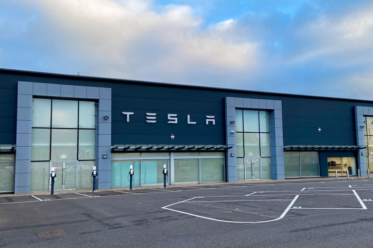 new tesla showroom belfast