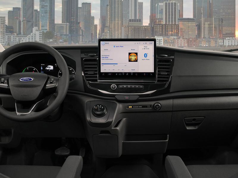 E-Transit Chassis Cab Interior