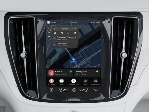 V60 9-inch centre display