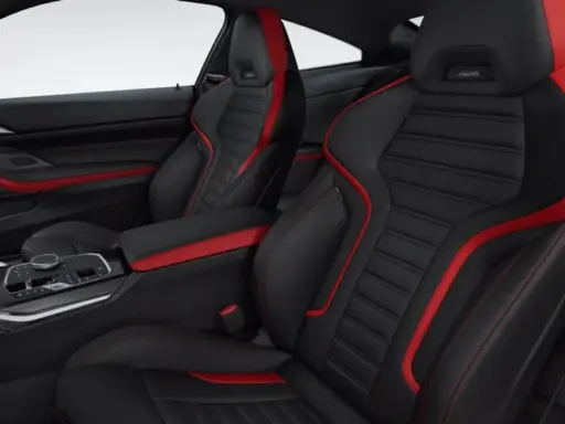 BMW 4 Series Coupé Bicolour Black Vernasca Leather with Red highlights