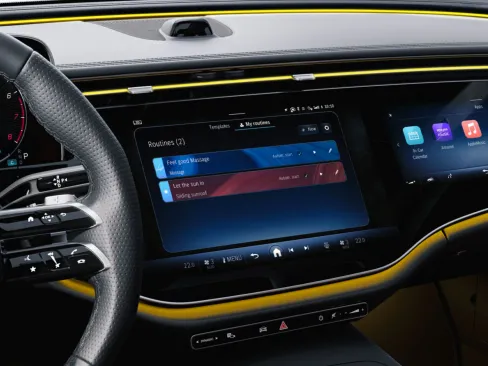 E-Class Estate MBUX routines