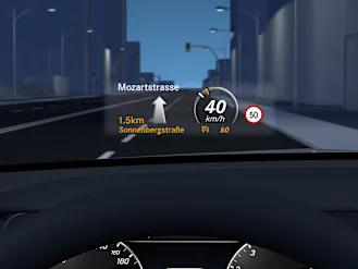 A-Class Hatchback Head-Up Display