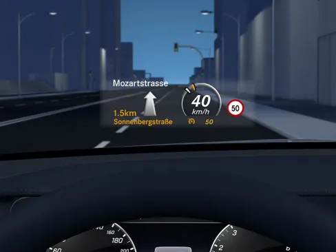 AMG GT 2 Door Coupé Head-up Display