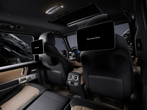 Electric G-Class Rear Seat Entertainment