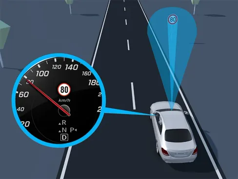 GLE SUV Traffic Sign Assist