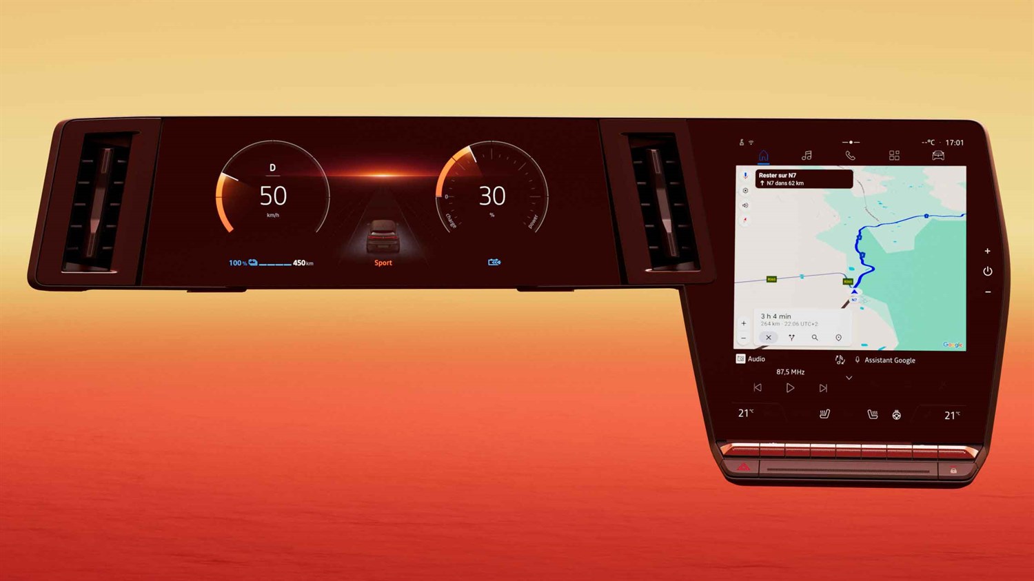 Renault Megane E-Tech Electric Google